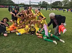Tournoi de football féminin Mondial Pupilles remporté par le FC Nantes en 2019.