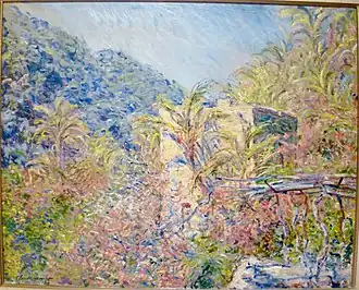 Vallée de Sasso. Effet de soleil par Claude Monet, 1884.