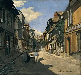 Claude Monet : La Rue de la Bavolle à Honfleur, 1864.