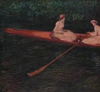 Canoë sur l'Epte, par Claude Monet (1890), Musée d'Art de São Paulo.