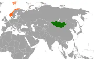 Norvège et Mongolie
