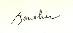 signature de Monique Boucher-Benanteur