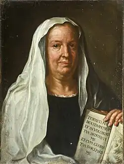 Sainte Françoise Romaine, tableau de vers 1700 (Pinacoteca comunale di Faenza (it)).