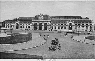 La gare, après 1874.