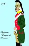 régiment des dragons de Monsieur de 1776 à 1779