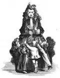 Monsieur de Pourceaugnac et plusieurs enfants criant « mon papa ! », acte II, scène X.