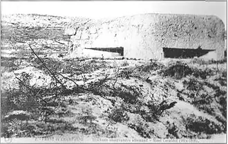 Un blockhaus allemand sur le mont Cornillet.
