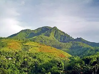 Vue du mont Manglayang.