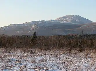 Le mont Orford vu de Magog.