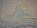 Paul Signac : Mont Saint-Michel, Brume et soleil (1897)