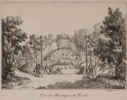 Montagnes russes de Tivoli en 1818.