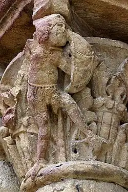 Chapiteau nord du portail.