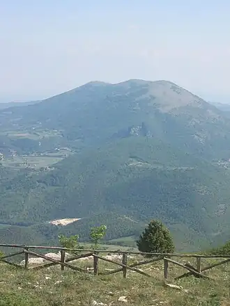 Vue depuis le mont Acuto.
