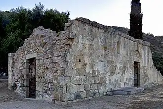 L'église San Quilico ruinée.