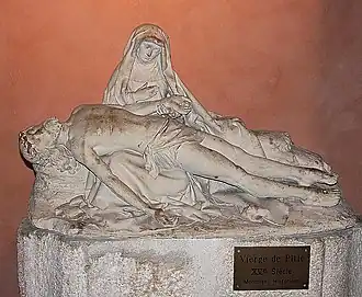 Montluçon, église Saint-Pierre, pietà du XVe&nbsp;siècle.