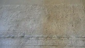 Pierre tombale de dom Victor Capucy.