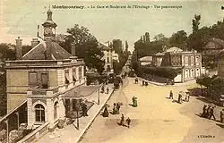 Façade sud du bâtiment des voyageurs sur l'actuelle place Franklin-Roosevelt.