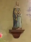 Statue de l'éducation de la Vierge par sainte Anne.