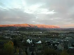 Les monts Ochil vus depuis le château de Stirling.