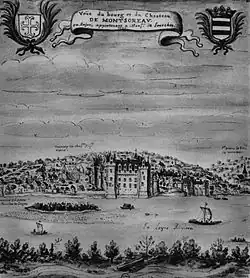 Le château et le village au XVIIe&nbsp;siècle.