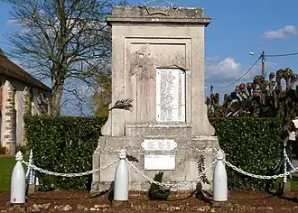Le monument aux morts de la guerre 1914-1918.