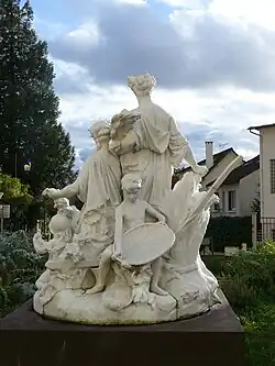 Émile Joseph Carlier, Monument aux Vilmorin (1908) (restauré en 2015, vue de dos).