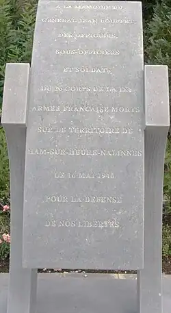 Monument aux morts du 16 mai 1940 à Ham-sur-Heure-Nalinnes