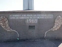Phrase d'Edouard Benès au monument du camp Kléber.