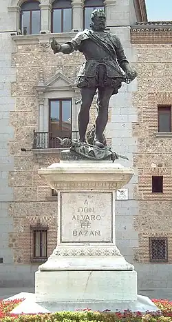 Statue d'Alvaro de Bazán à Madrid, 1891
