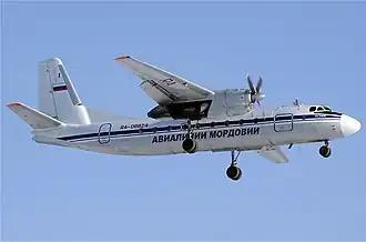 Antonov An-24 en vol.