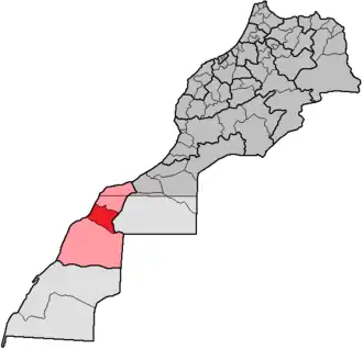 Localisation de Province de Laâyoune