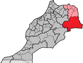 Localisation de Province de Figuigمحافظة فكيك