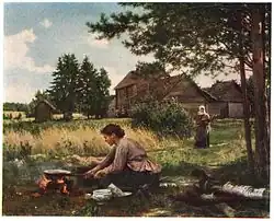 La cuisson en plein air (1900),par Alexandre Morozov