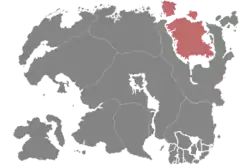 Emplacement de Vvardenfell et Solstheim dans Tamriel
