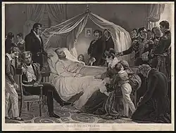 Mort de Napoléon, d'après Charles de Steuben. (1860)
