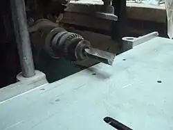 Nez d’une mortaiseuse à mèches.