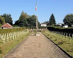 Cimetière militaire français de la Première Guerre mondiale.