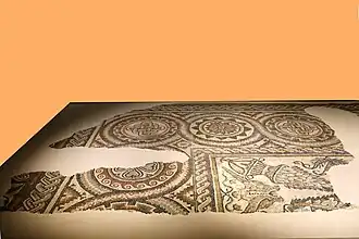 Mosaïque polychrome début du Ve&nbsp;siècleFouilles de la Major, 2008.