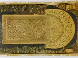 Dessin de 1847 représentant la mosaïque de la villa gallo-romaine.