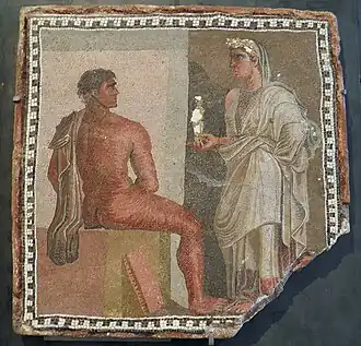 Mosaïque représentant Oreste et Iphigénie (Modèle:S-p).