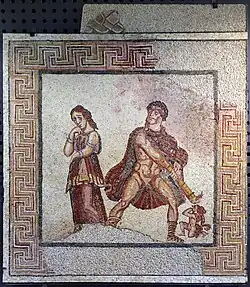 Mosaïque d'Hercule furieux. IIIe – IVe&nbsp;siècle apr. J.-C.