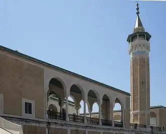 Vue de la mosquée Saheb Ettabaâ (début du XIXe&nbsp;siècle).