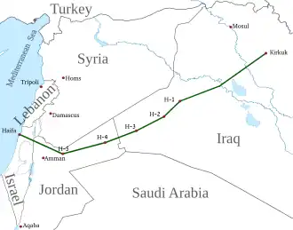 Image illustrative de l’article Oléoduc de Mossoul à Haïfa