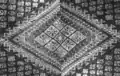 Motif central losangique  d'un tapis Haraktas