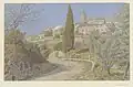 Mougins (dessin, 1935).