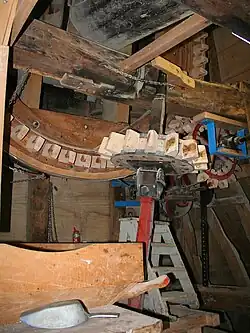 Engrenages du moulin de la Marquise.