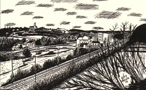 Moulin de Macaire - Vu de La Butte de Huneau