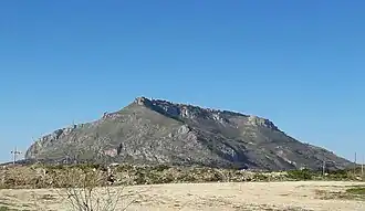 Vue du mont Éryx depuis Valderice.