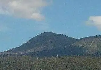 Vue du mont Arthur depuis Lilydale.