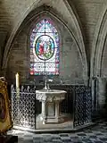 Bas-côté sud, chapelle baptismale.